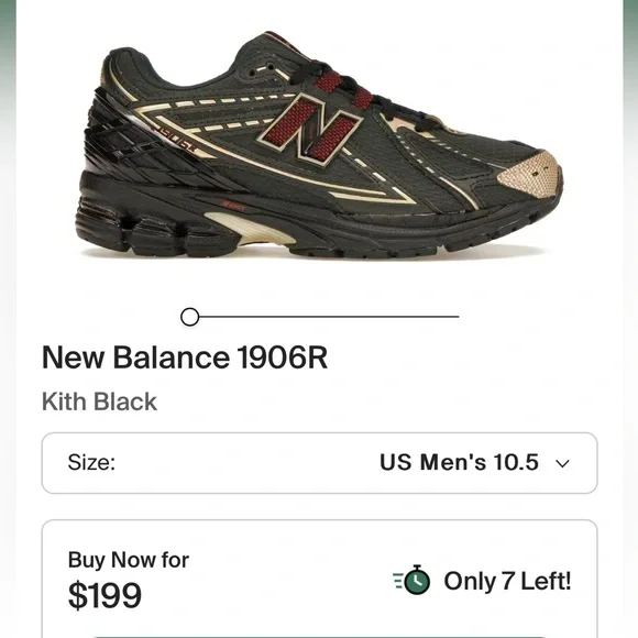 Men’s Kith X New Balance 1906R Kith Green Black Streetwear Sneakers Collab - Picture 1 of 11